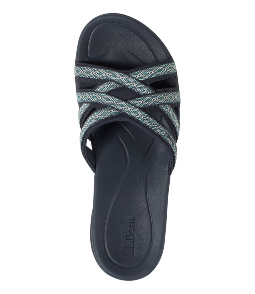 Women's Boothbay Slide Sandals, Print, Blue Green Geo, small image number 4