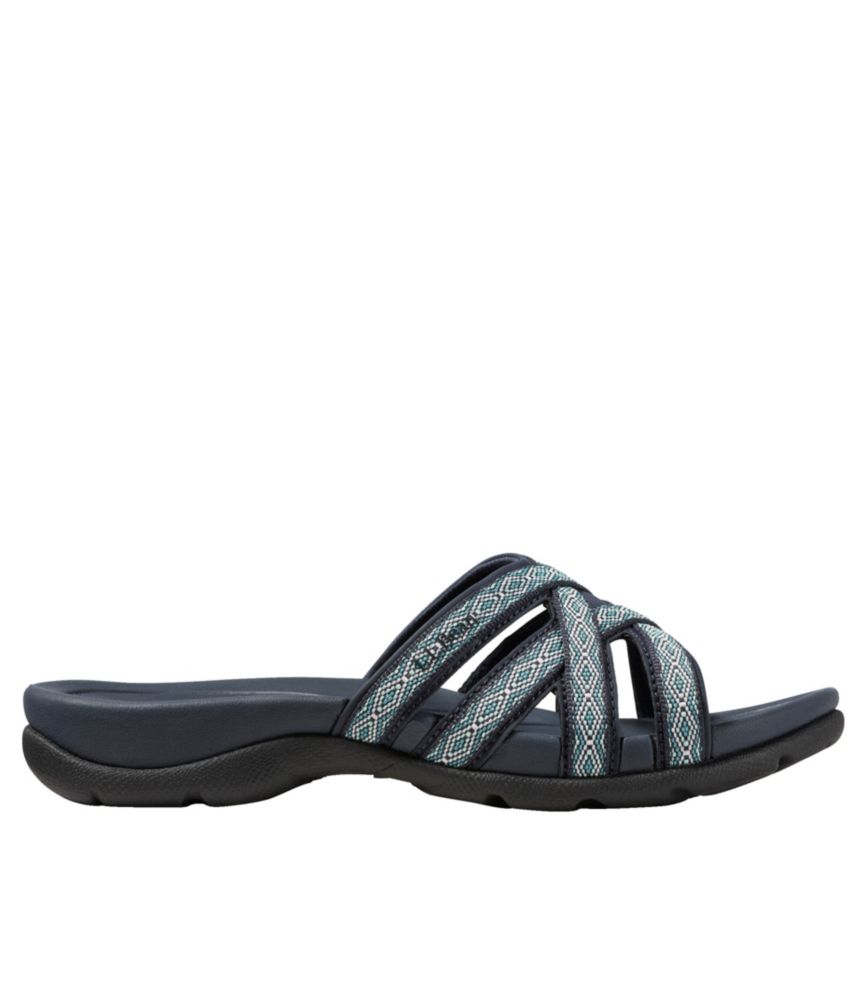 Women's Boothbay Slide Sandals, Print, Blue Green Geo, small image number 1