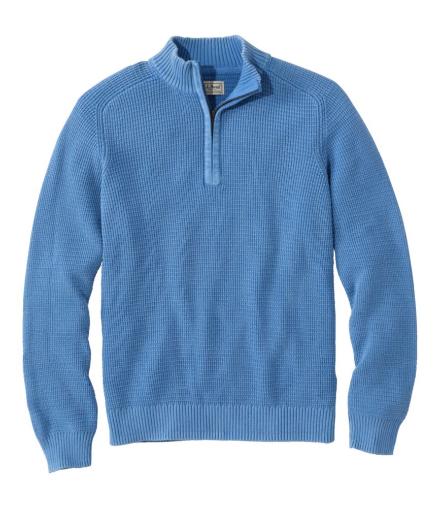 Men's Textured Washed Cotton Sweaters