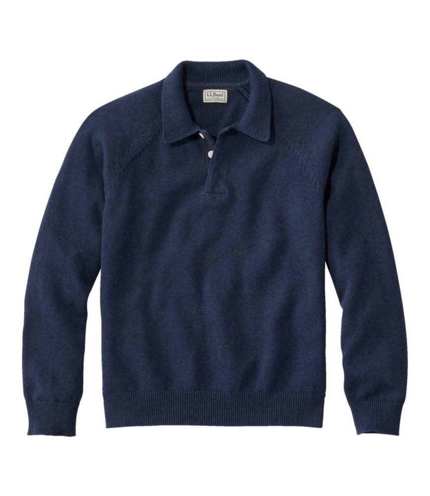 Men s Wicked Soft Cotton Cashmere Sweater Rugby Polo Sweaters at L.L.Bean