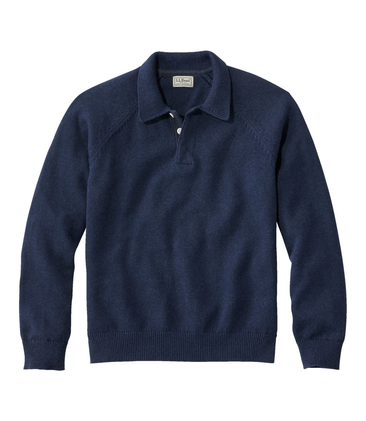 Men's Wicked Soft Cotton/Cashmere Sweater, Rugby Polo