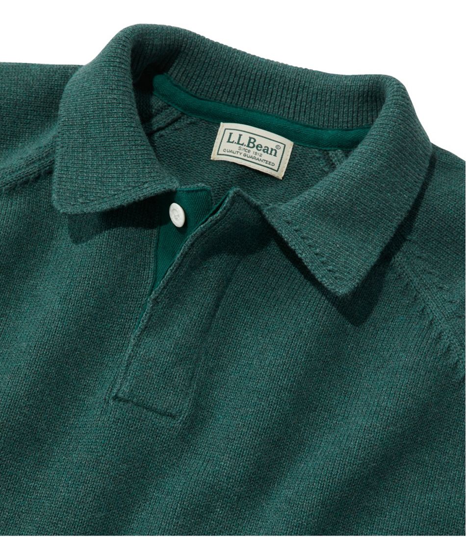 Men's Wicked Soft Cotton/Cashmere Sweater, Rugby Polo | Sweaters at L.L ...