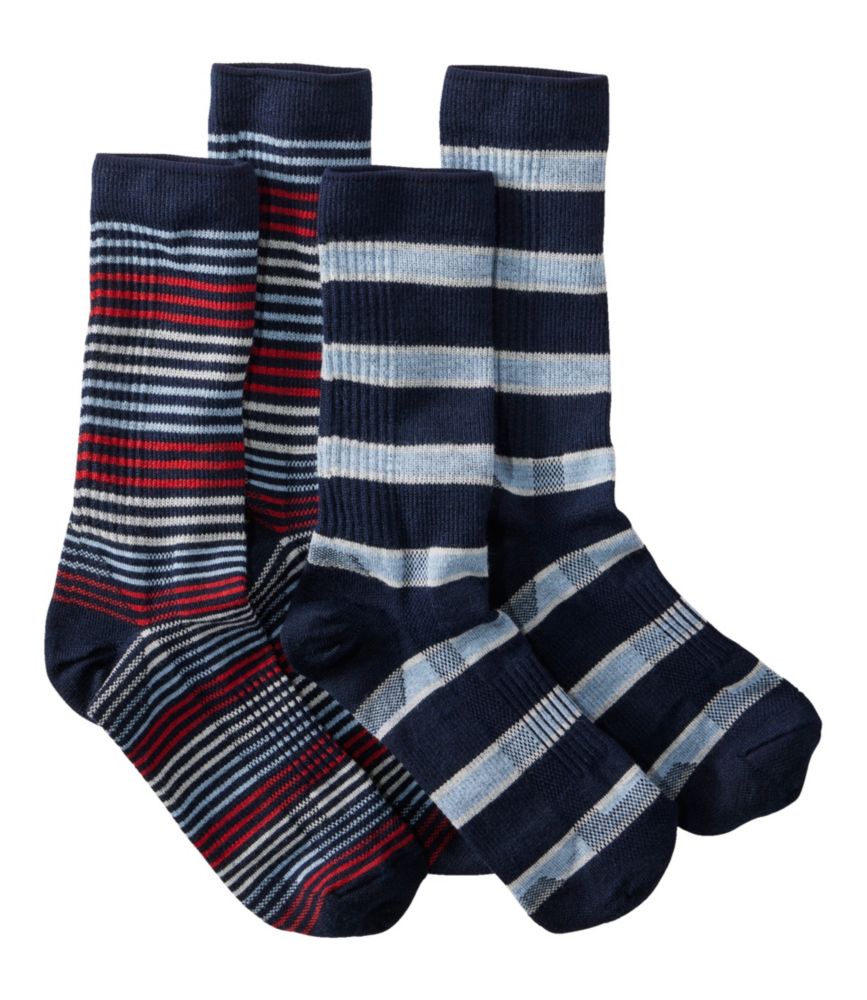 Men's Everyday Chino Sock, Stripe, Deepest Indigo, small image number 1