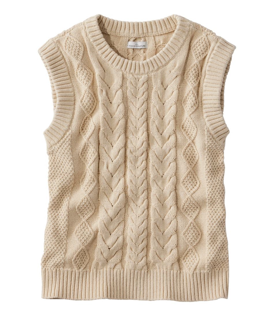 Women's Signature Classic Fisherman Sweater Vest | Sweaters at L.L.Bean