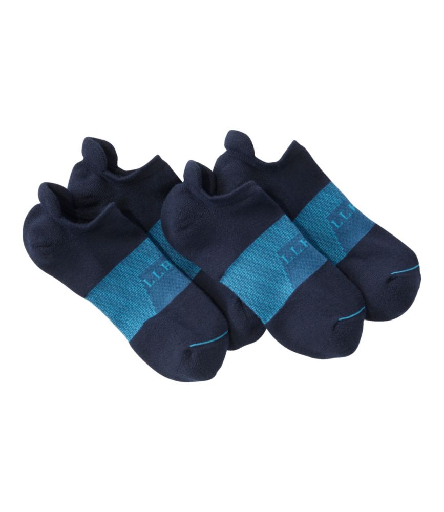 Adults' COOLMAX Athletic Ankle Socks, 2 Pair, Navy/Navy, small image number 1