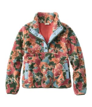 Women's Bean's Sherpa Fleece Pullover, Print