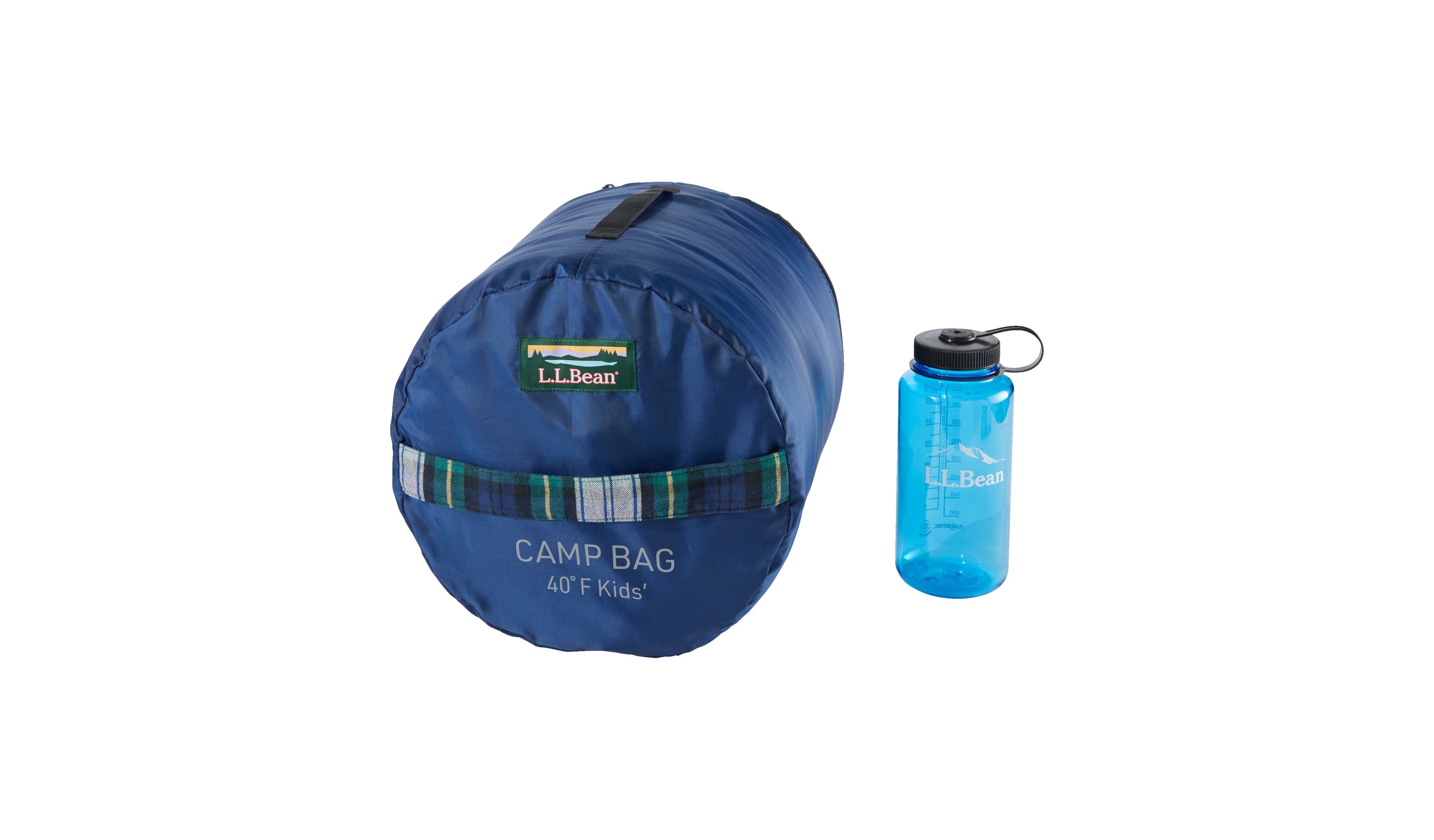 Kids' L.L.Bean Flannel Lined Camp Sleeping Bag, 40°