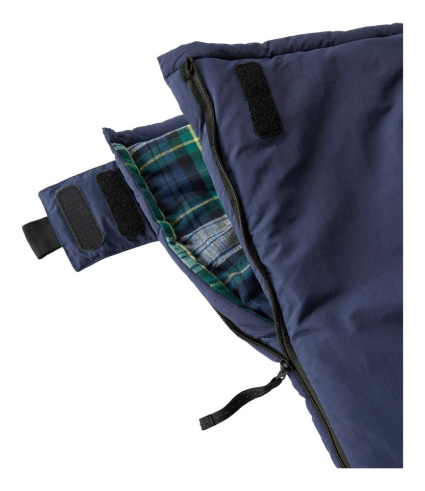 Kids' L.L.Bean Flannel Lined Camp Sleeping Bag, 40°