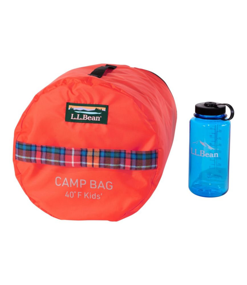 Kids' L.L.Bean Flannel Lined Camp Sleeping Bag, 40°