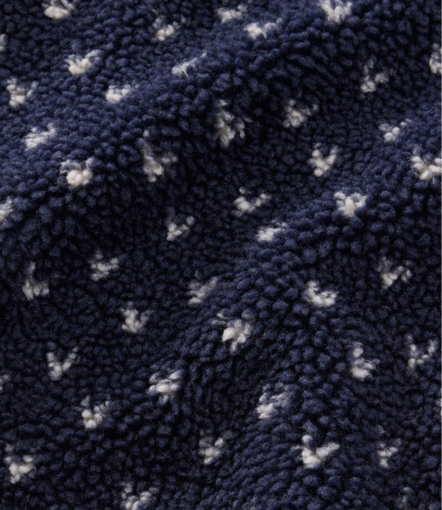 Women's Bean's Sherpa Fleece Jacket, Print, Fig Birdseye, small image number 8