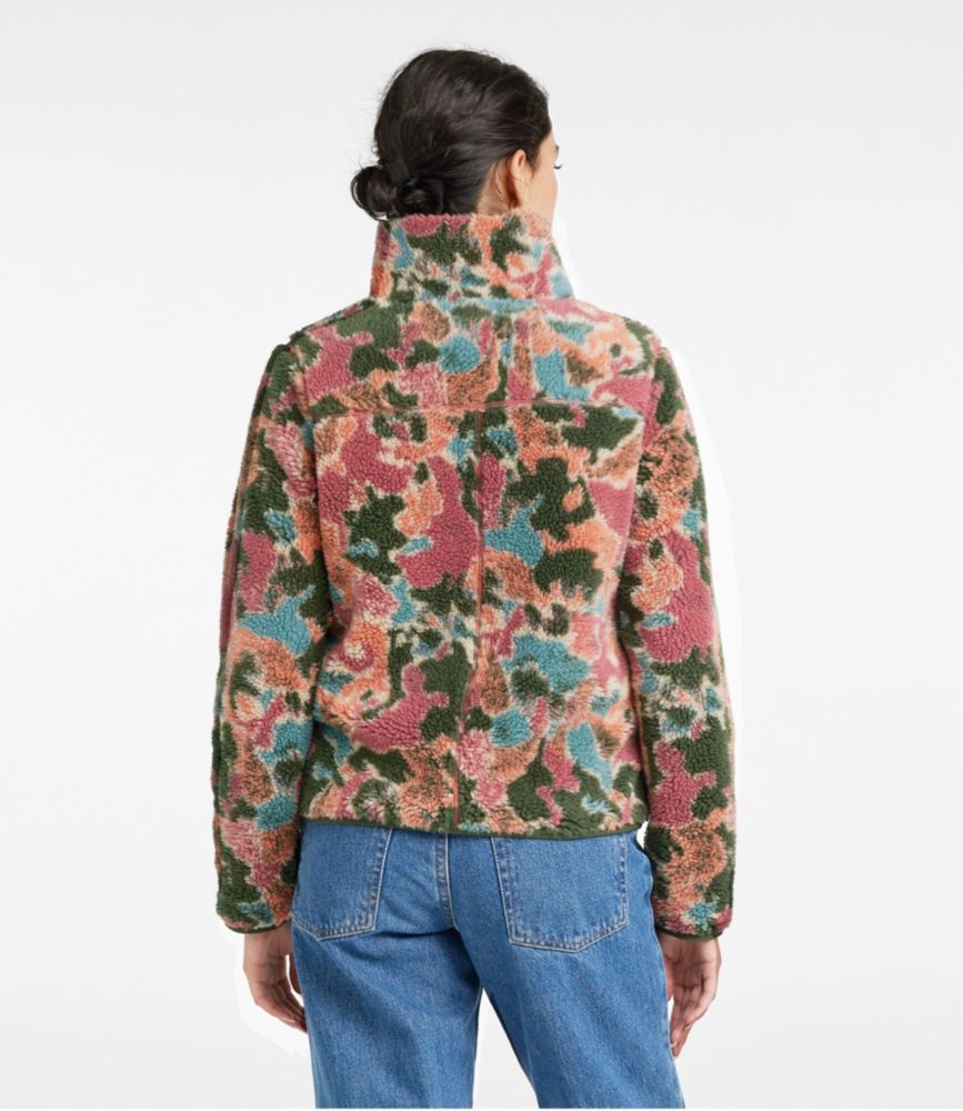 Women's Bean's Sherpa Fleece Jacket, Print