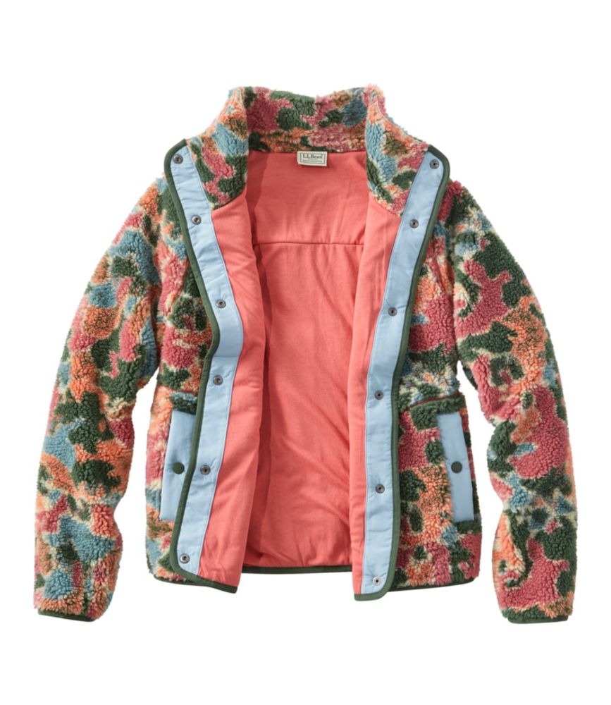 Women's Bean's Sherpa Fleece Jacket, Print