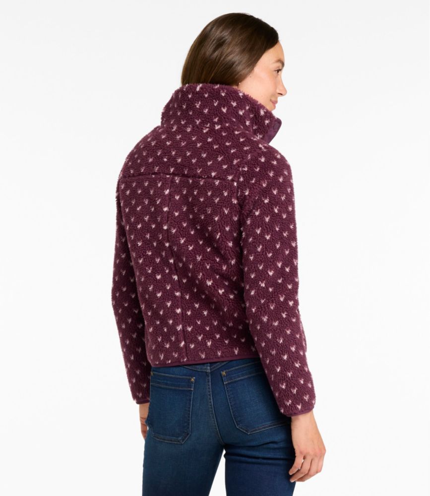 Women's Bean's Sherpa Fleece Jacket, Print