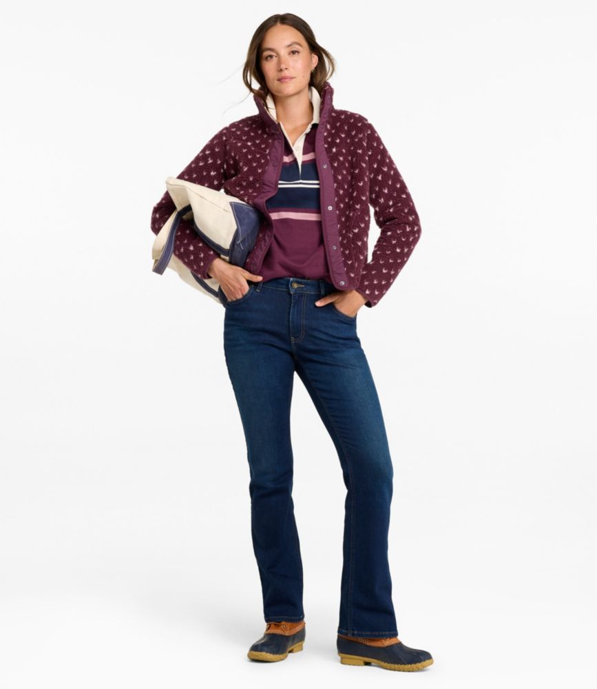Women's Bean's Sherpa Fleece Jacket, Print