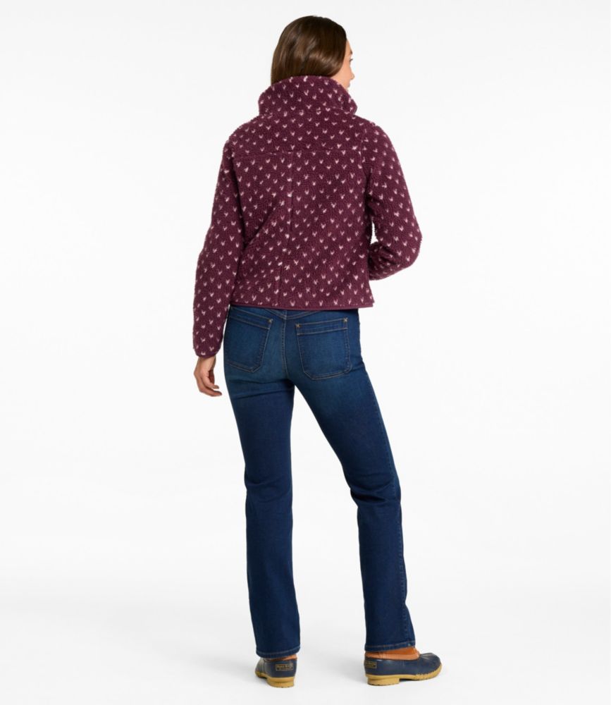 Women's Bean's Sherpa Fleece Jacket, Print