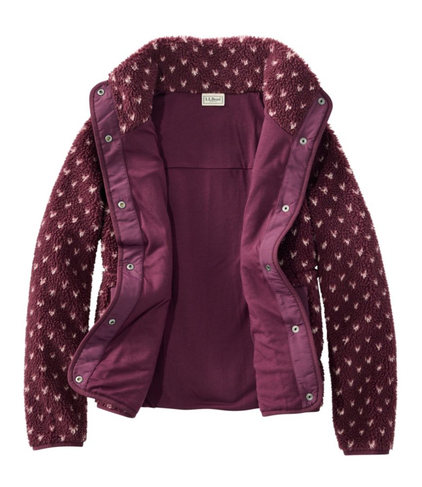 Women's Bean's Sherpa Fleece Jacket, Print