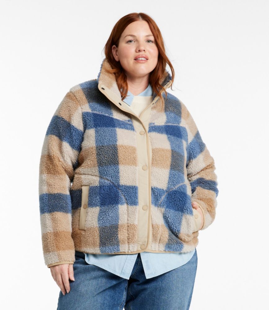Women's Bean's Sherpa Fleece Jacket, Print