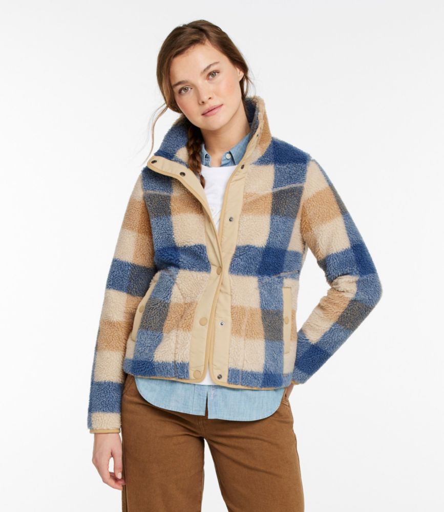 Women's Bean's Sherpa Fleece Jacket, Print