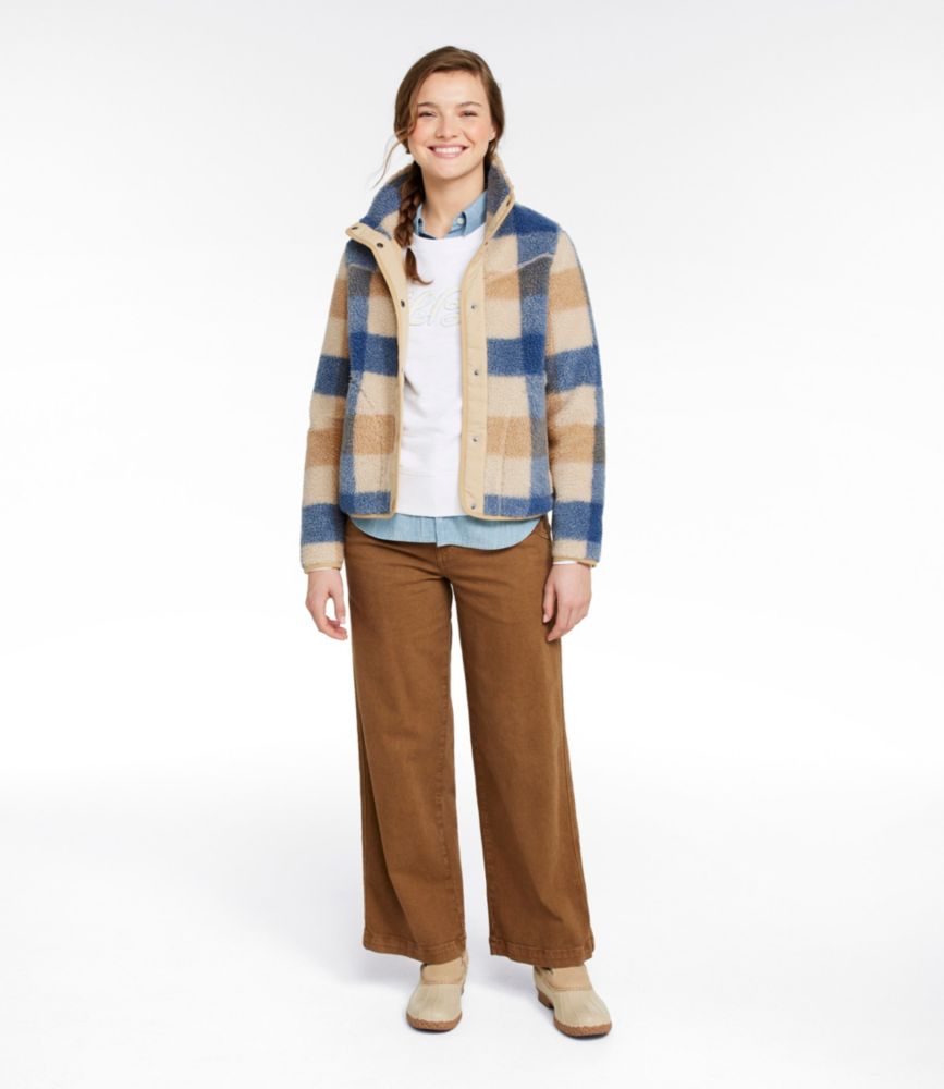 Women's Bean's Sherpa Fleece Jacket, Print