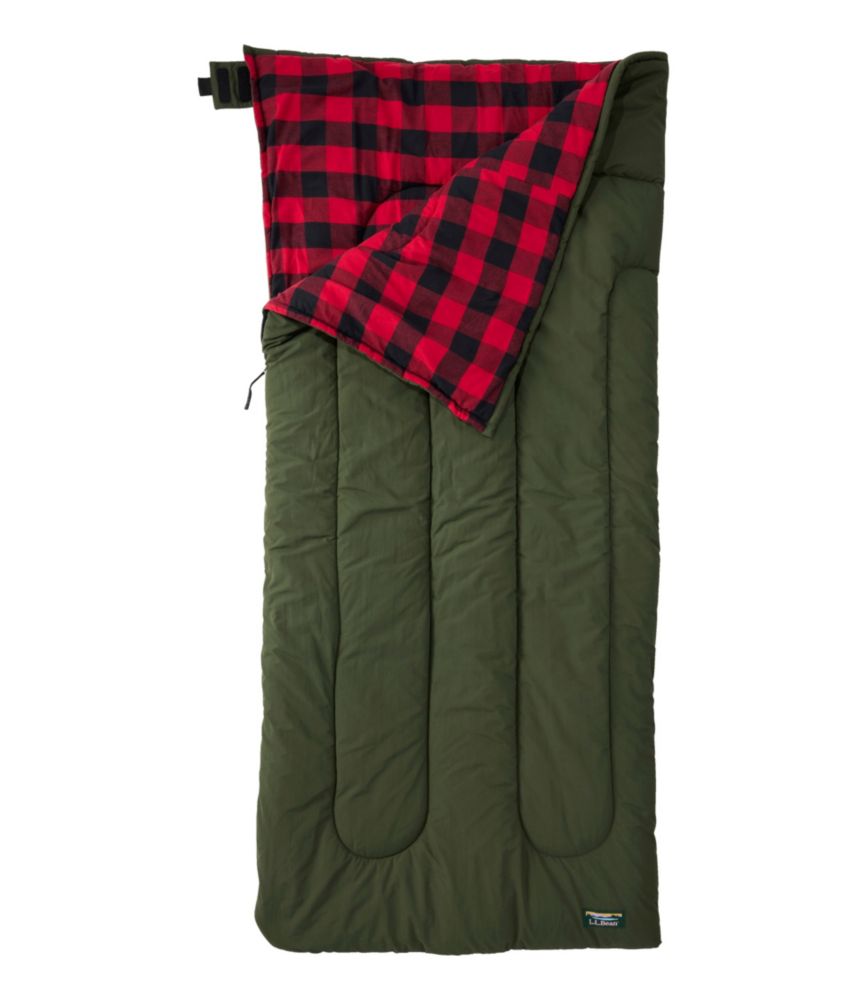 Adults' L.L.Bean Flannel Lined Camp Sleeping Bag, 20°