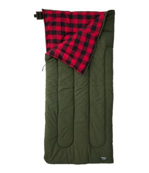 Adults' L.L.Bean Flannel Lined Camp Sleeping Bag, 20°, New