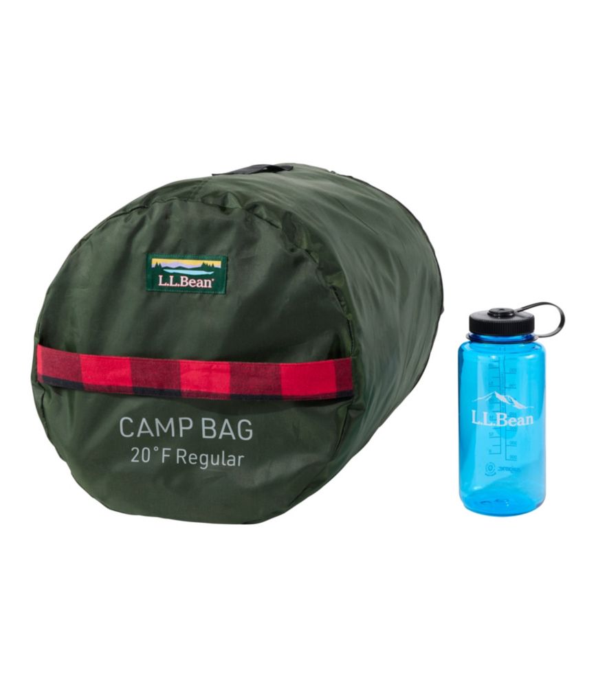 Adults' L.L.Bean Flannel Lined Camp Sleeping Bag, 20°