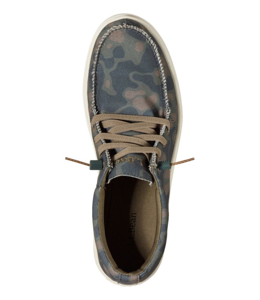 Men's Higgins Beach 4-Eye Slip-Ons, Print, Deep Olive Camo, small image number 4