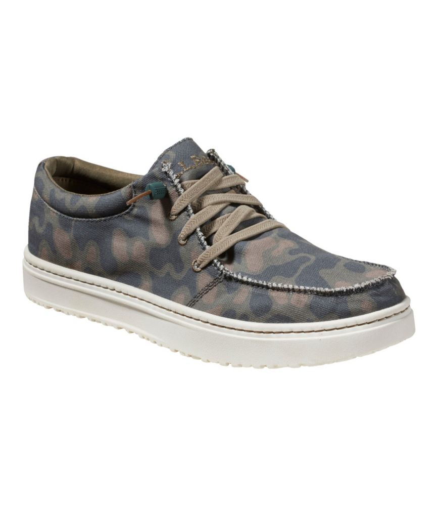 Men's Higgins Beach 4-Eye Slip-Ons, Print, Deep Olive Camo, small image number 6