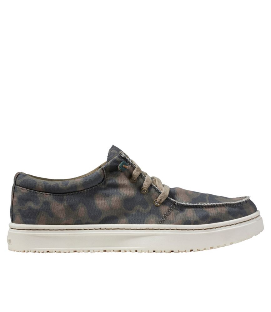 Men's Higgins Beach 4-Eye Slip-Ons, Print, Deep Olive Camo, small image number 1