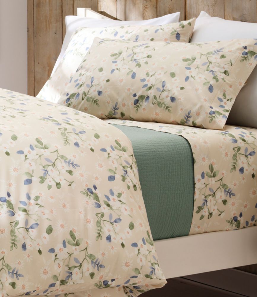 Premium Egyptian Percale Sheet Collection, Daisy
