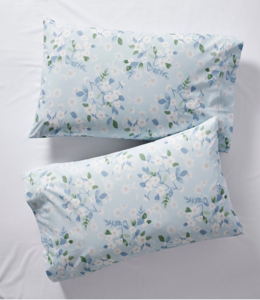 Premium Egyptian Percale Sheet Collection, Daisy, Light Blue, small image number 3