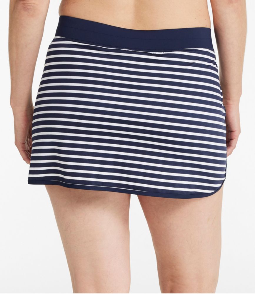 Women's UPF 50+ Knit Skort, Print, Darkest Navy Sailor Stripe, small image number 3