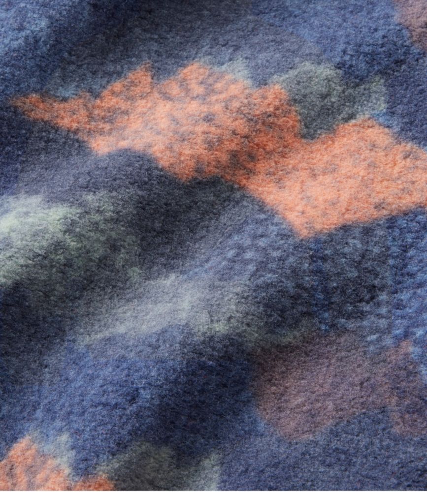 Adults' Bean's Classic Fleece Pullover, Print, Rangeley Blue Landscape, small image number 6