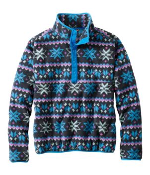 Adults' Bean's Classic Fleece Pullover, Print