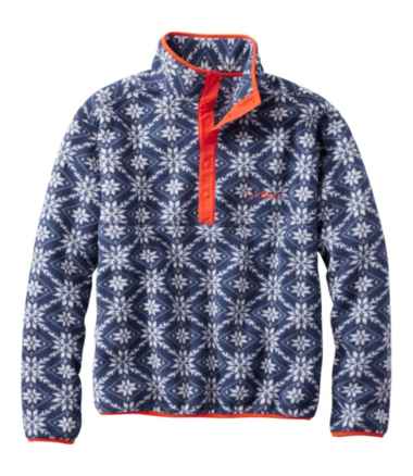 Adults' Bean's Classic Fleece Pullover, Print