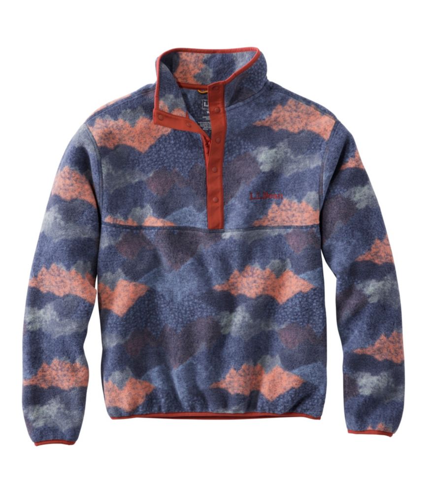 Adults' Bean's Classic Fleece Pullover, Print