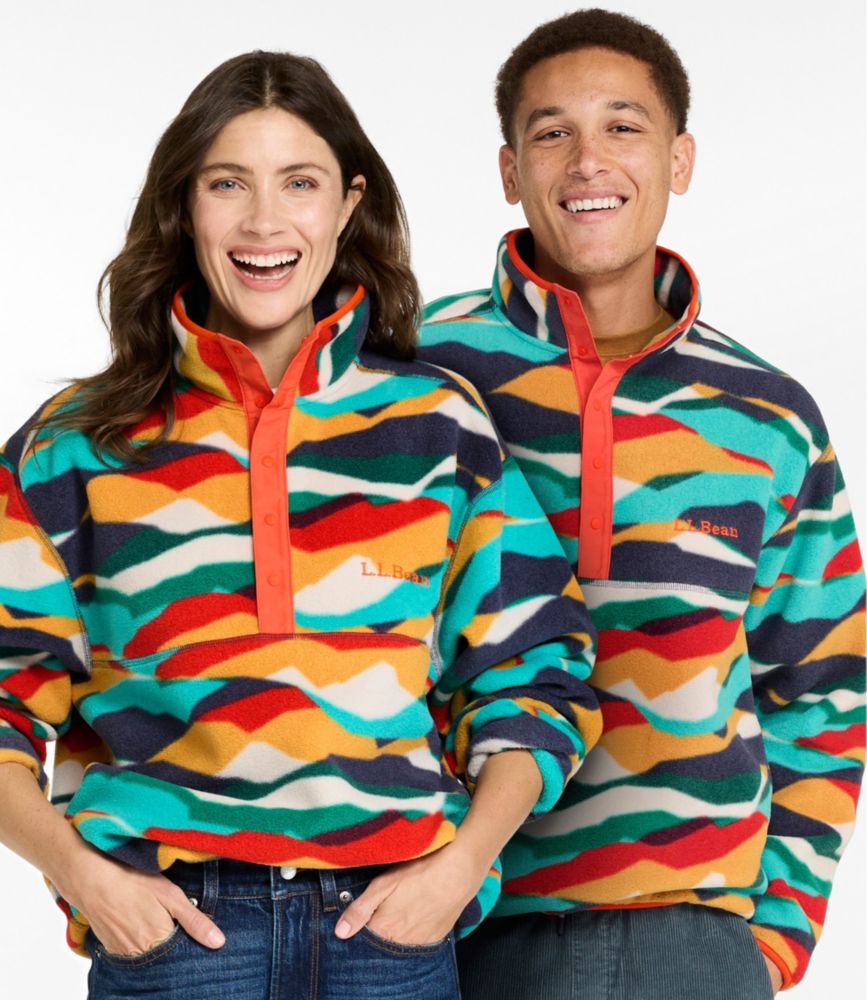 Adults' Bean's Classic Fleece Pullover, Print