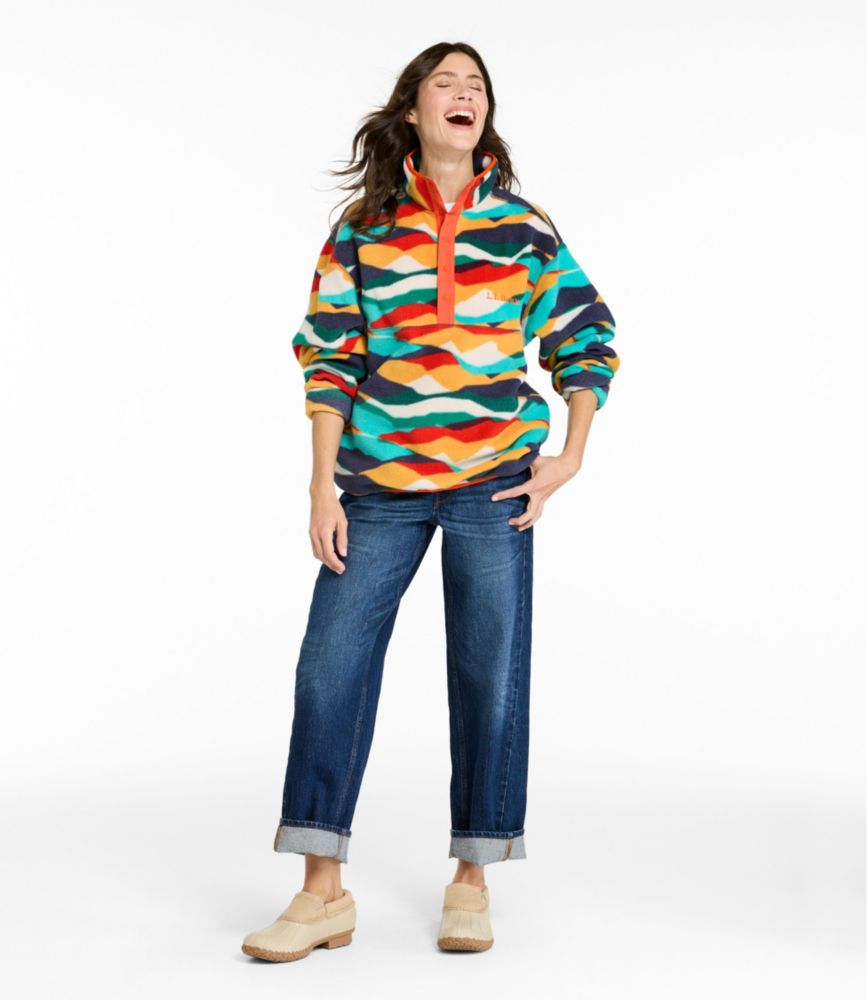 Adults' Bean's Classic Fleece Pullover, Print