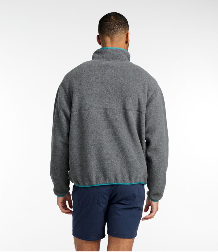 Adults' Bean's Classic Fleece Pullover, Charcoal Heather, small image number 4