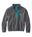 Unisex Classic Snap Fleece Pullover, Charcoal Heather, small image number 0