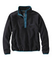 Unisex Classic Snap Fleece Pullover, Black, small image number 0