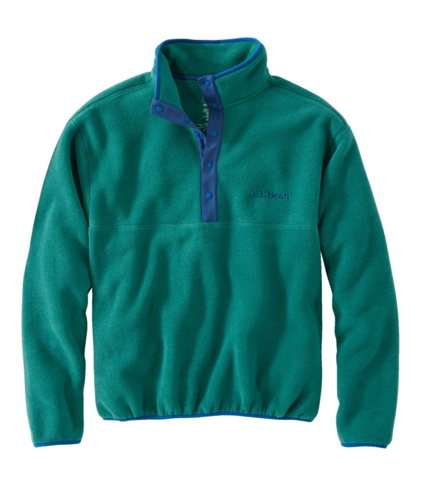 Adults' Bean's Classic Fleece Pullover, Rustic Green, small image number 1