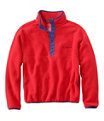 Unisex Classic Snap Fleece Pullover, Lobster Red, small image number 0