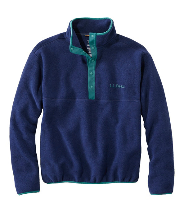 Unisex Classic Snap Fleece Pullover, Night, largeimage number 0