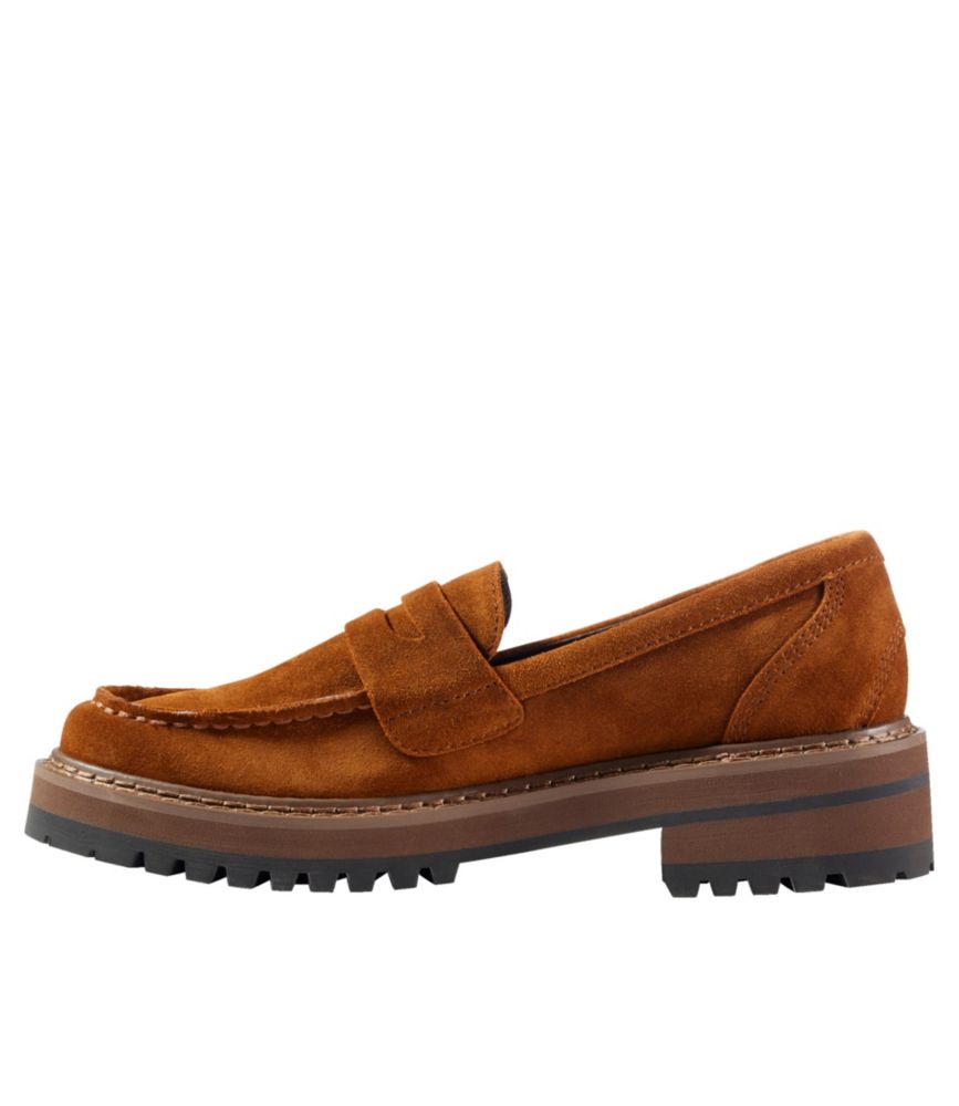 Women's Camden Hills Penny Loafers, Suede, Syrup, small image number 2