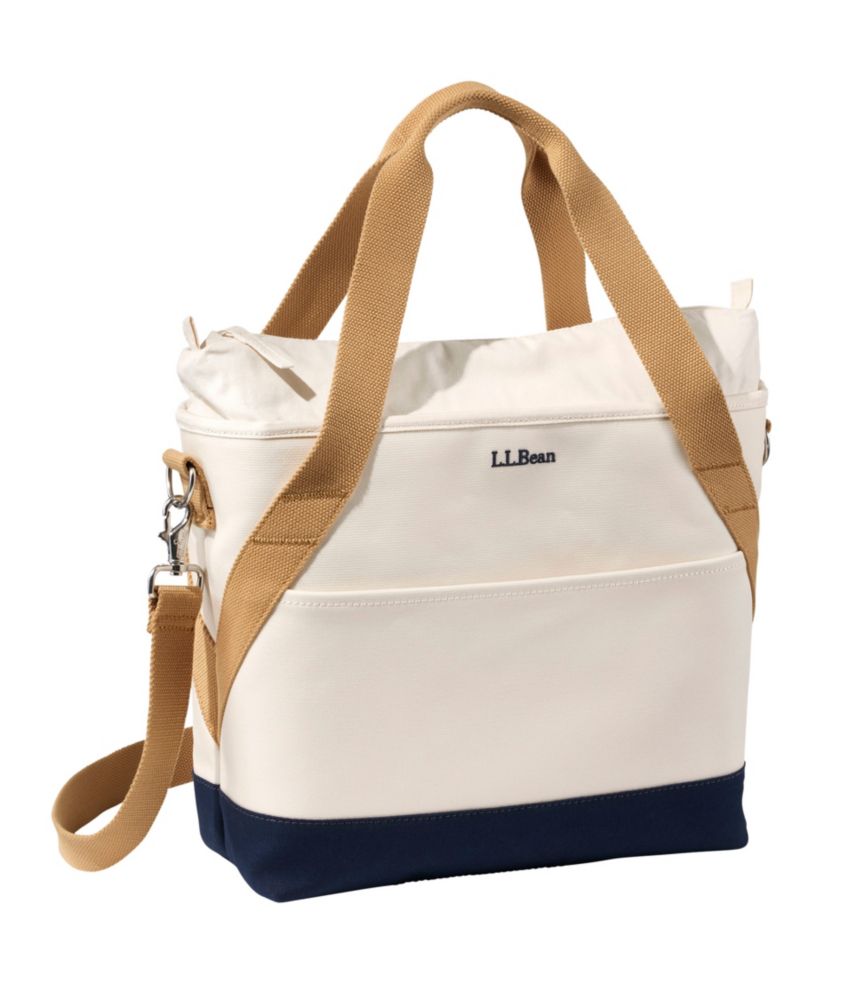 Nor'easter Insulated Tote, Medium, Classic Navy/Cream/Canyon Khaki, small image number 1