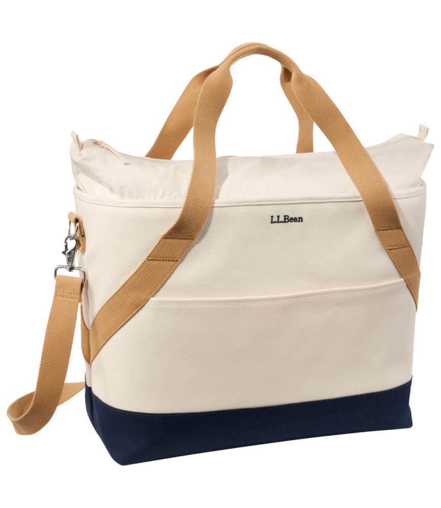 Nor'easter Insulated Tote, Large, Classic Navy/Cream/Canyon Khaki, small image number 1