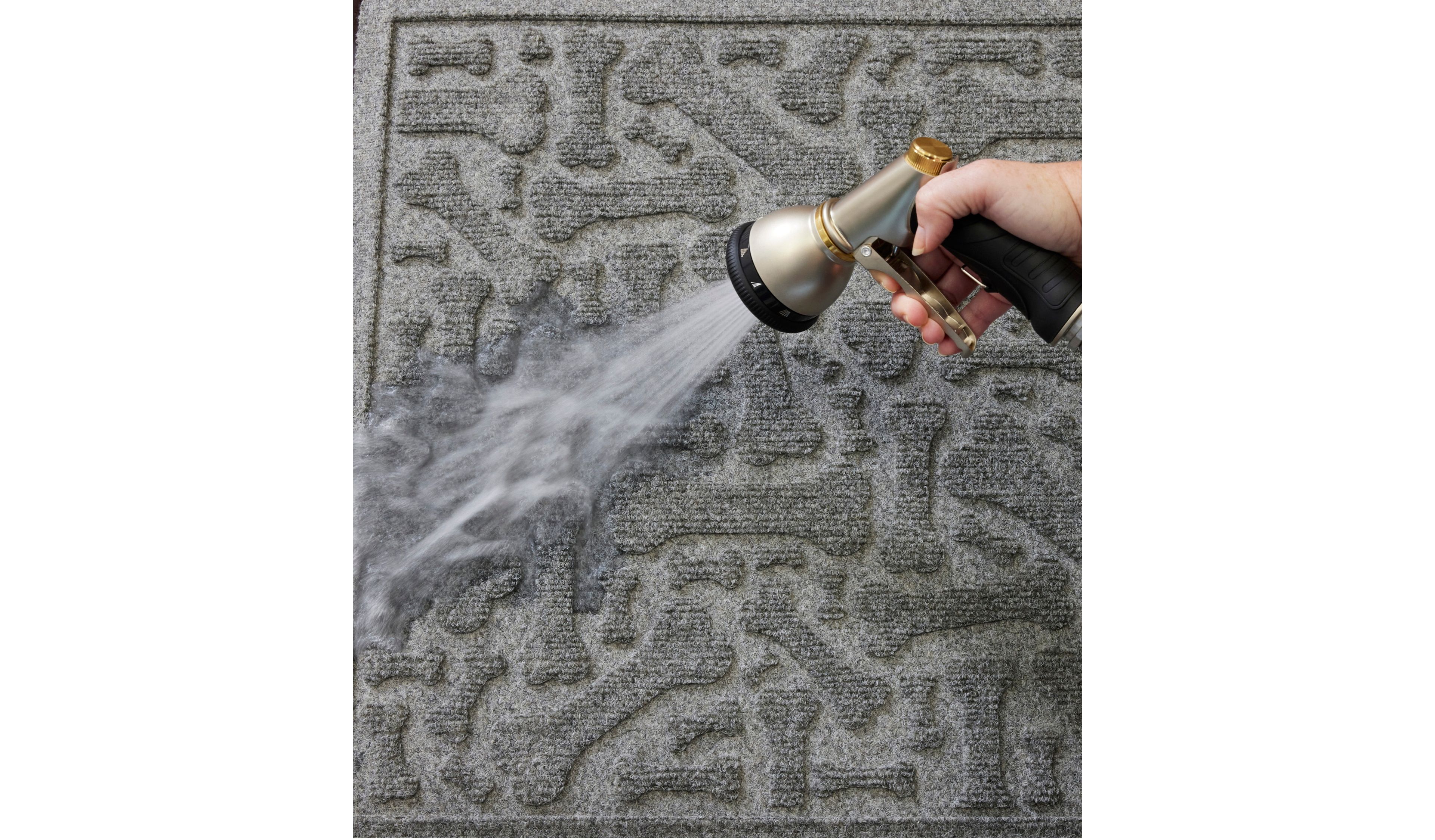 Recycled Waterhog Wide Doormat, Scattered Bones