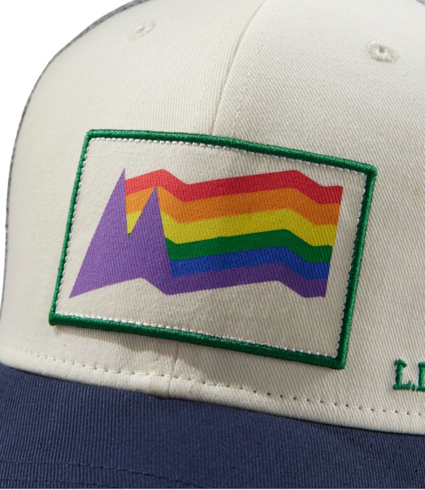 Adults. L.L.Bean Trucker Hat, Pride, Natural Tree, small image number 4