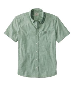 L.L. Bean Nylon Short Sleeve Casual Button-Down Shirts for Men for sale